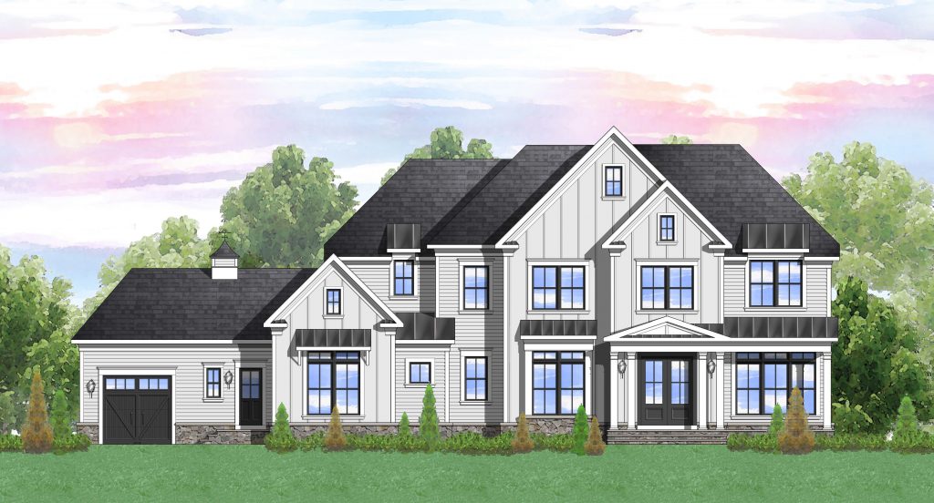 CAR-064 Magnolia Way Elevation 6B Board and Batten and Stone-v2
